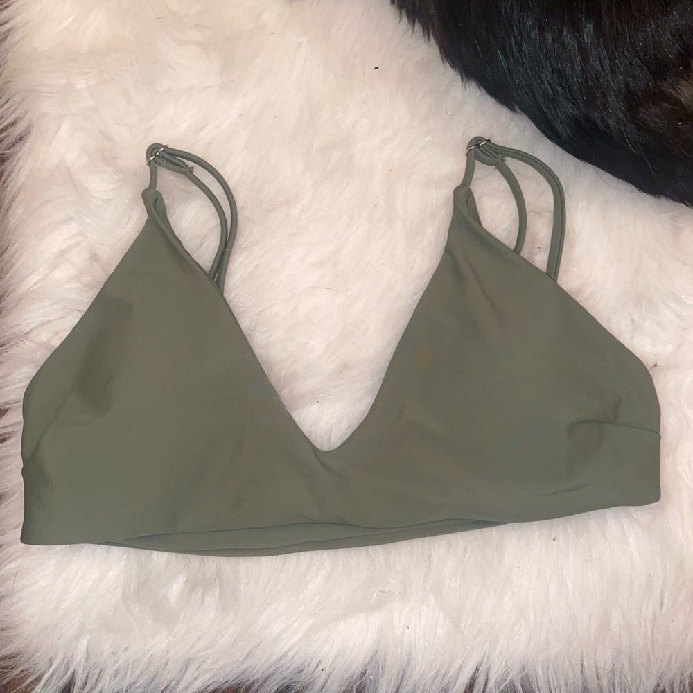 Green bikini top